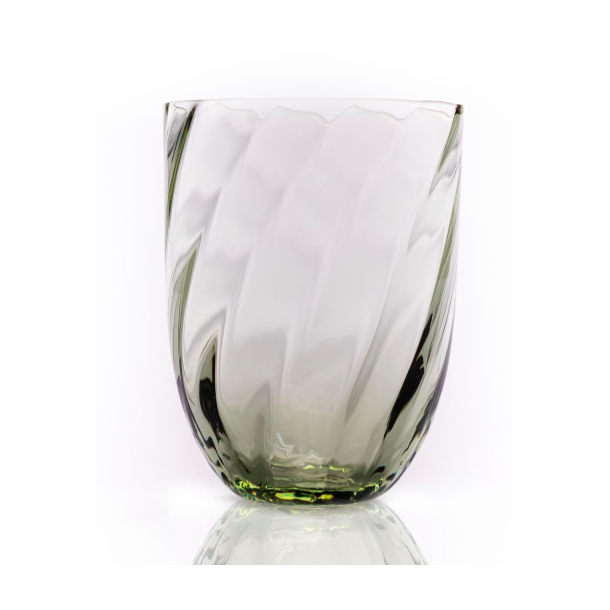 Anna von Lipa Swirl Tumbler glas - Olive green