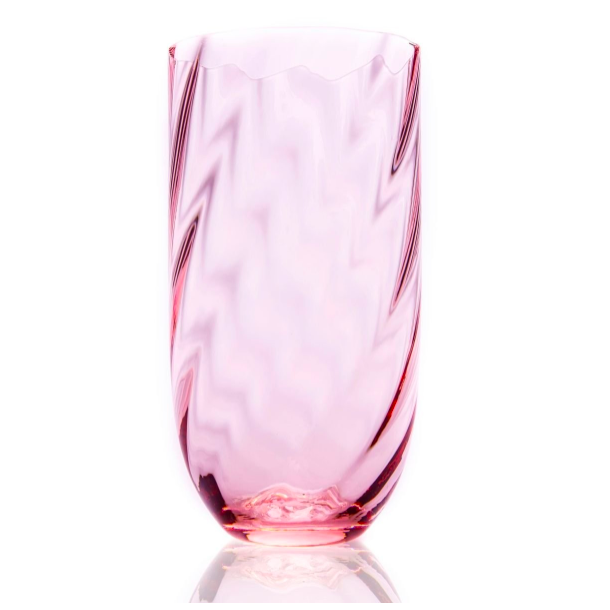 Anna von Lipa Swirl glas Long Drink - Rosa