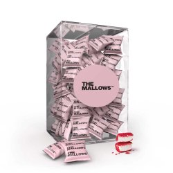 The Mallows -BLACKCURRANT &amp; WHITE CHOCO FLOWPACK� SKUMFIDUS MED B�R 1 STK. ca. 5g