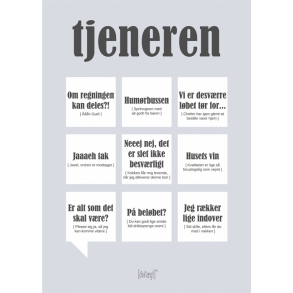 Tjeneren - postkort A5