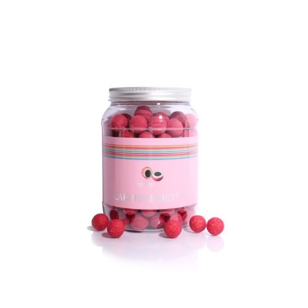 Lakridseriet - Tokyo, 1kg sd lakrids med hvid chokolade, rdt pulver