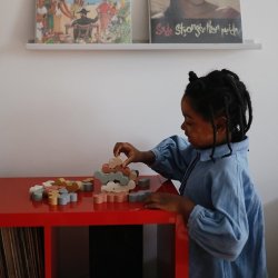 Mushie stable kopper - retro farver