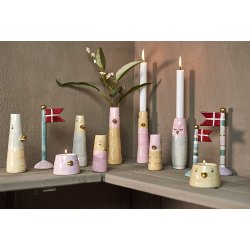 Speedtsberg - ugle vase - st af 2 - 6 x 17 cm - keramik