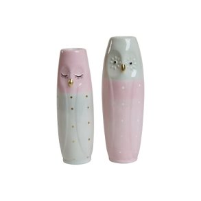 Speedtsberg - ugle vase - st af 2 - 6 x 17 cm - keramik