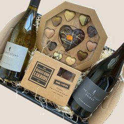 Vin og chokolade gave