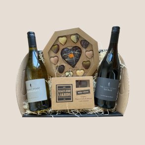 Vin og chokolade gave