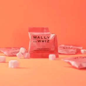 Wally and Whiz - Pink grapefrugt med abrikos , flowpack 11g